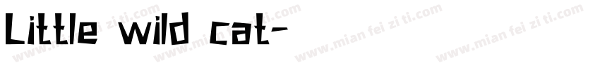 Little wild cat字体转换
